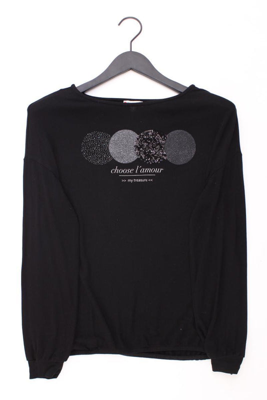 Street One Longsleeve-Shirt Gr. 36 Langarm mit Pailletten schwarz