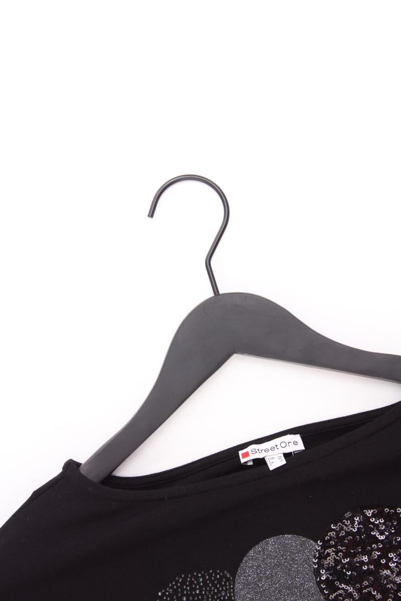 Street One Longsleeve-Shirt Gr. 36 Langarm mit Pailletten schwarz