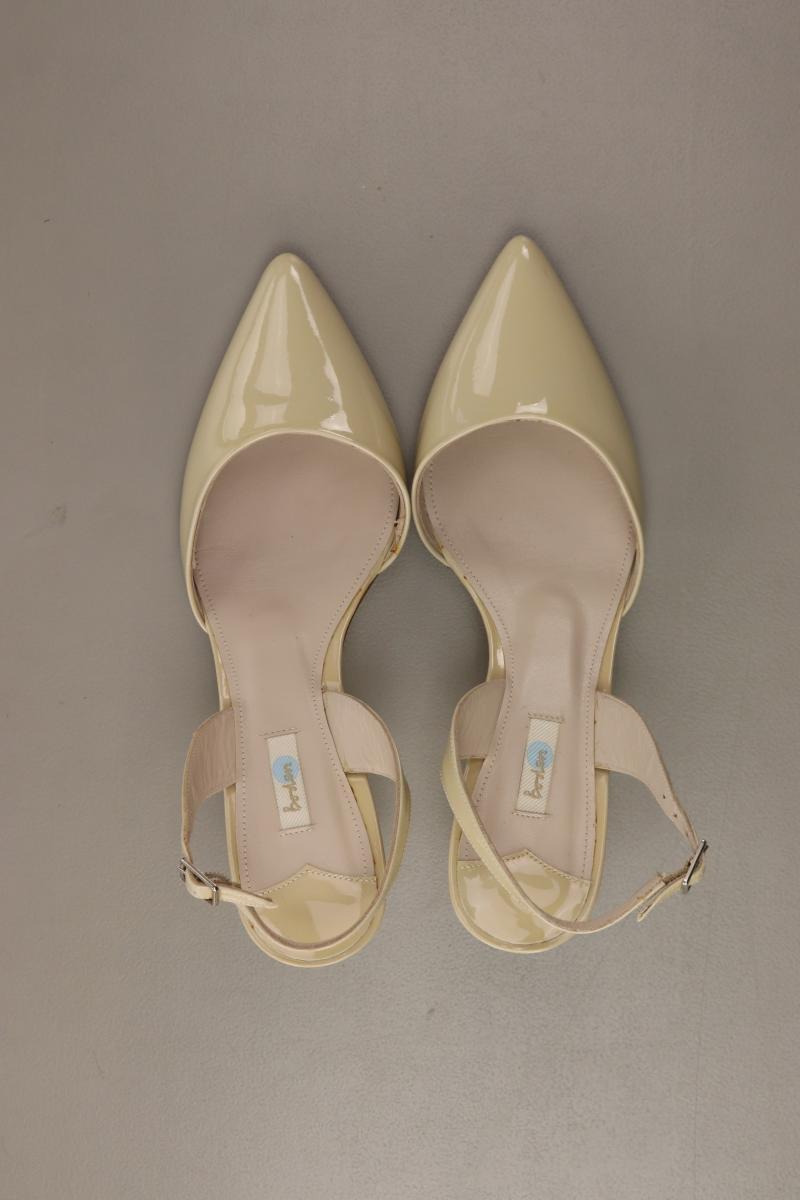 Boden Sixties Slingbacks Pumps Gr. 38 neuwertig creme aus Leder