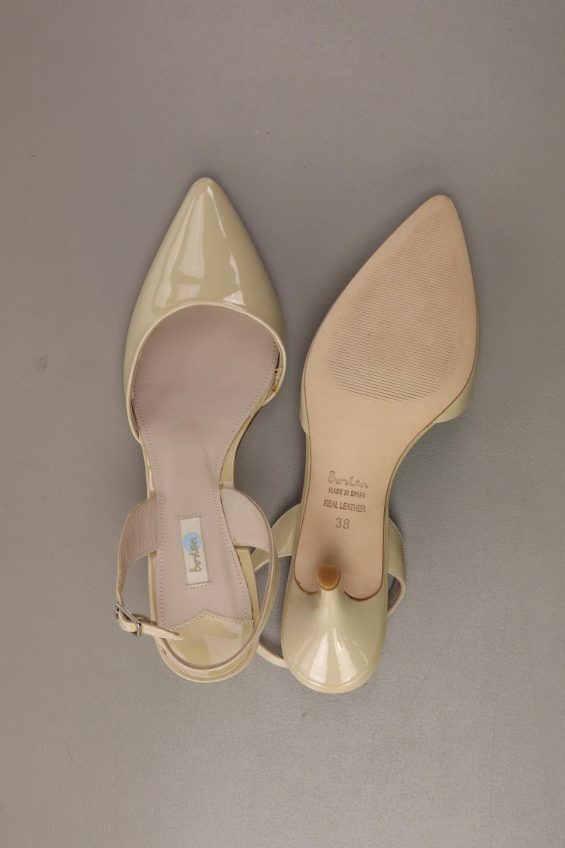 Boden Sixties Slingbacks Pumps Gr. 38 neuwertig creme aus Leder