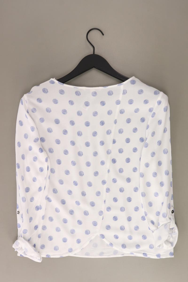 Tom Tailor (Denim) Regular Bluse Gr. XS gepunktet 3/4 Ärmel weiß