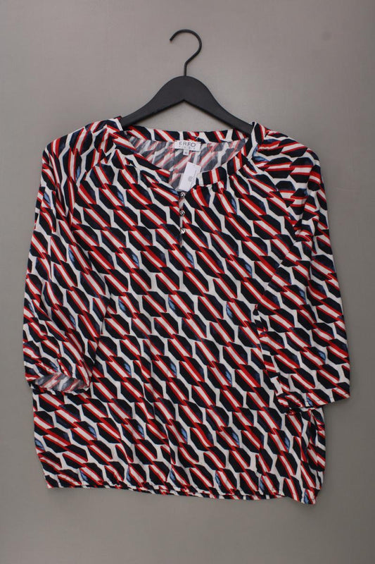ERFO Oversize-Bluse Gr. 40 geometrisches Muster 3/4 Ärmel mehrfarbig