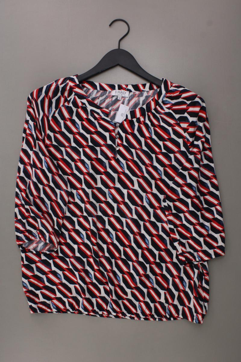 ERFO Classic Bluse Gr. 40 geometrisches Muster 3/4 Ärmel mehrfarbig