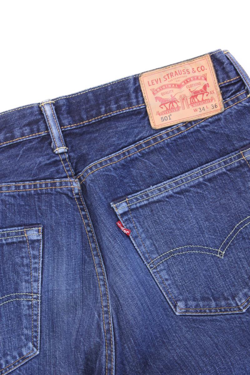 Levi's Straight Jeans für Herren Gr. W34/L36 blau aus Baumwolle