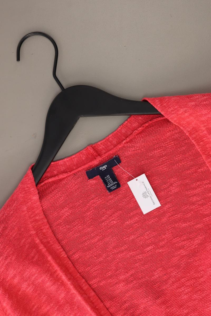 GAP Strickjacke Gr. XS Langarm rot aus Leinen