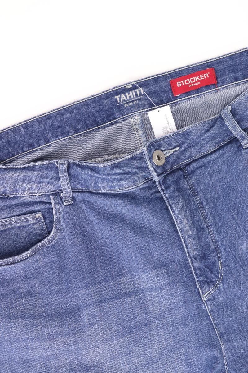 Stooker 7/8 Jeans Gr. 46 blau aus Baumwolle