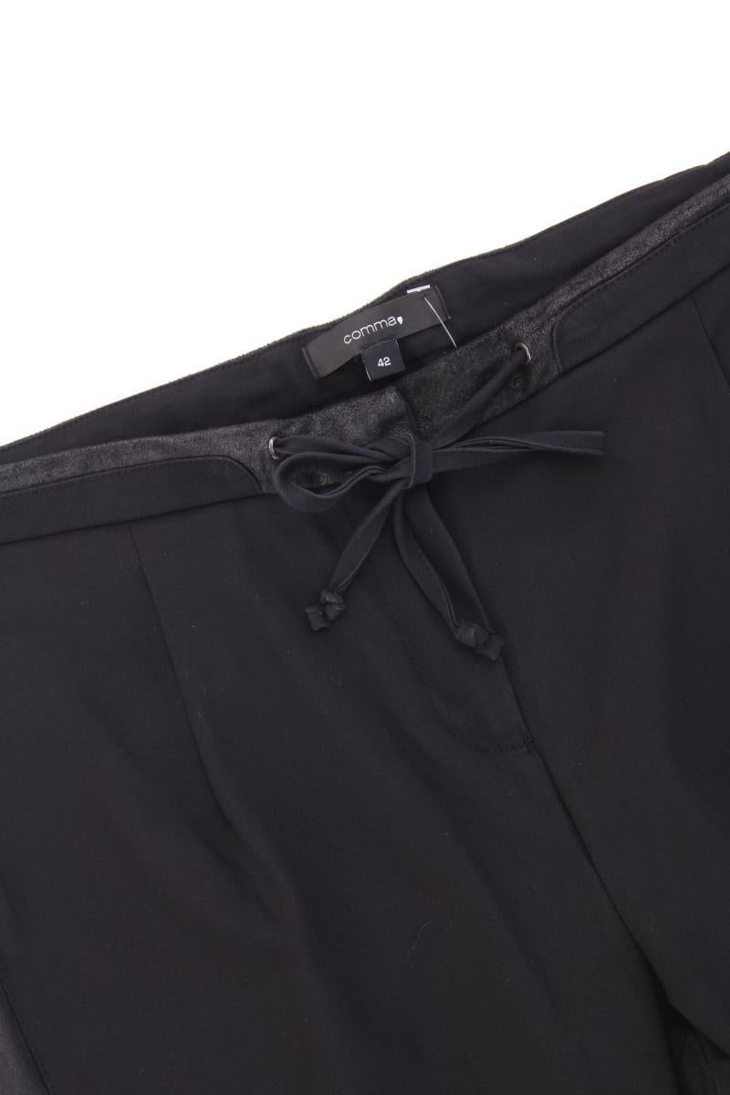 comma, Stoffhose Gr. 42 schwarz aus Polyester