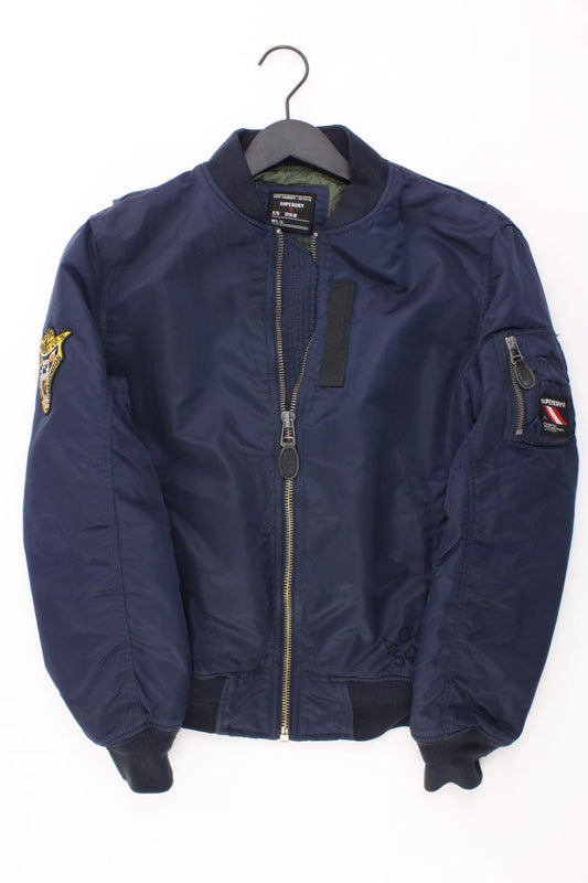 Superdry Bomberjacke für Herren Gr. XS blau aus Nylon