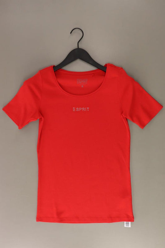 Esprit T-Shirt Gr. M Kurzarm rot aus Baumwolle