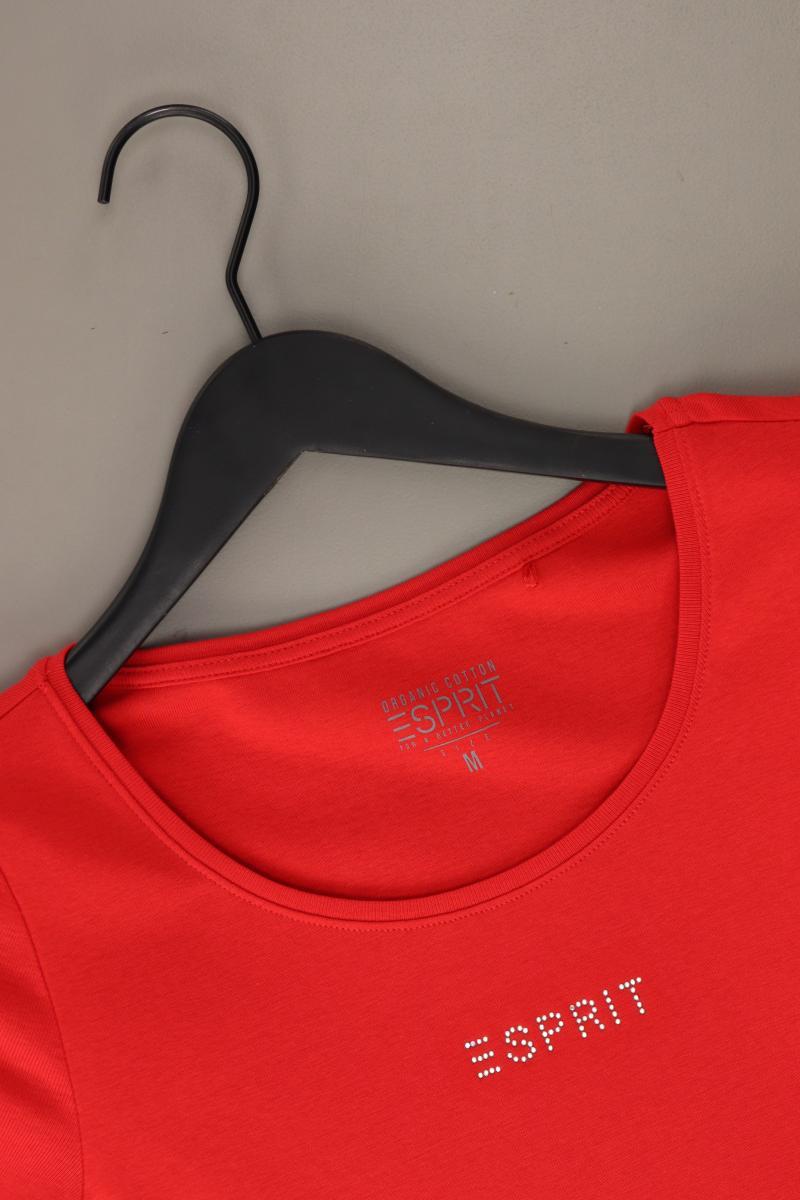 Esprit T-Shirt Gr. M Kurzarm rot aus Baumwolle