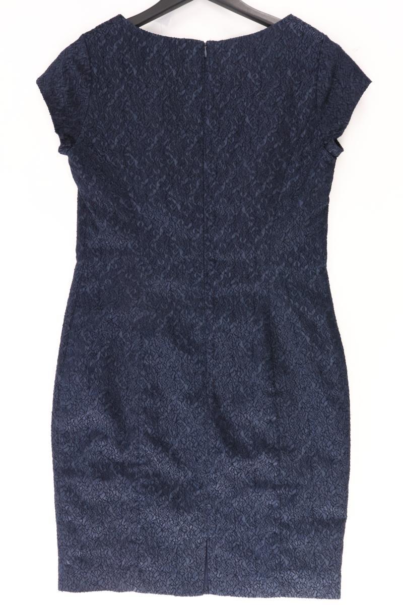 Laura Scott Abendkleid Gr. 38 Kurzarm blau aus Polyester