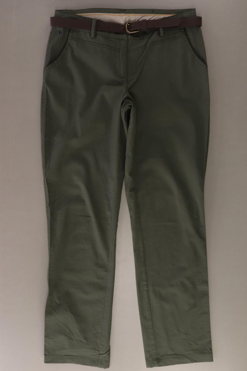 Cecil Hose Gr. W28 mit Gürtel olivgrün aus Baumwolle