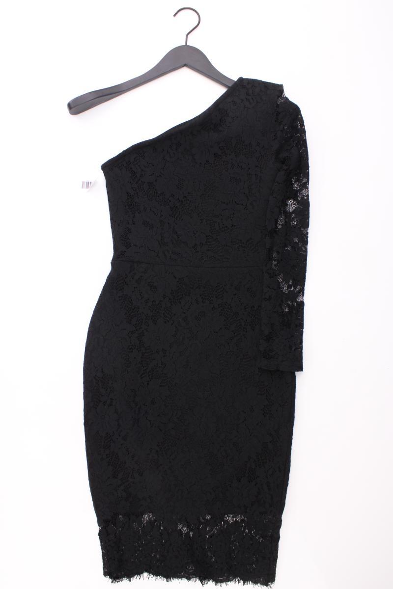 One-Shoulder-Kleid Gr. XS Langarm schwarz aus Polyester