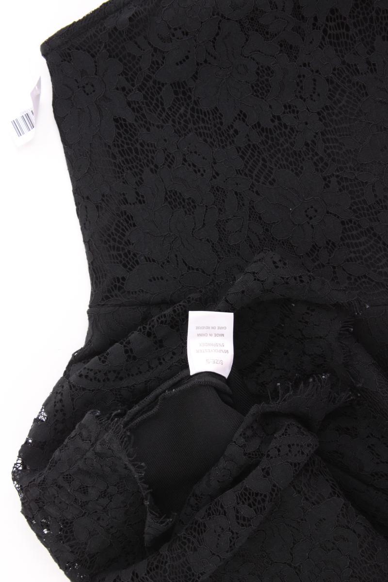 One-Shoulder-Kleid Gr. XS Langarm schwarz aus Polyester