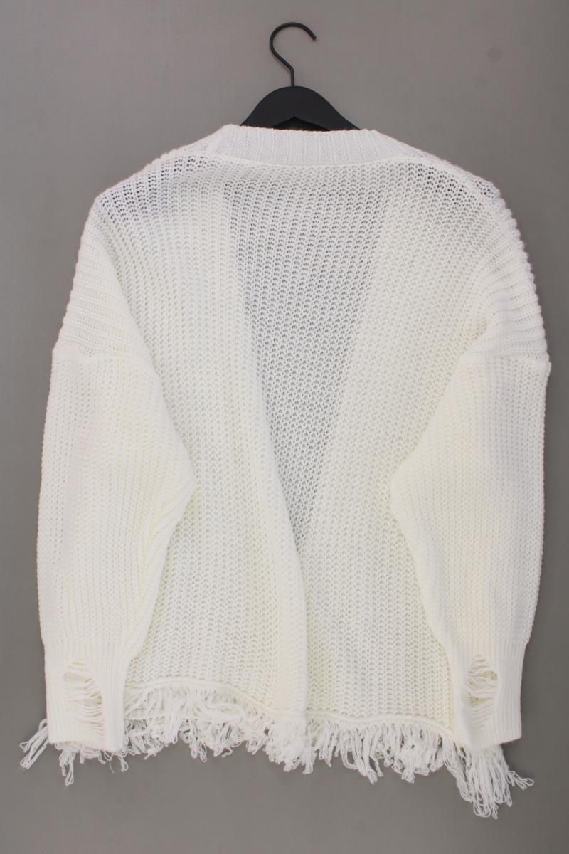 Strickjacke Gr. L neuwertig Langarm creme aus Polyacryl