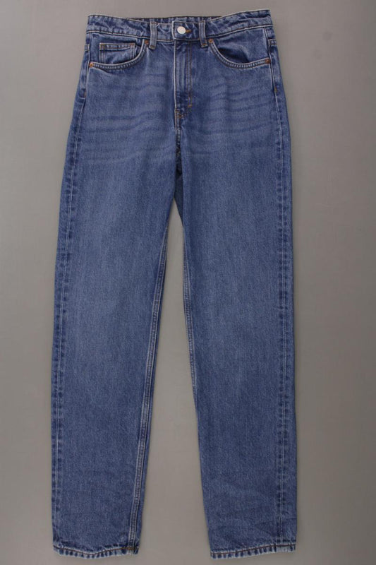 Monki Straight Jeans Gr. W26/L32 blau aus Baumwolle