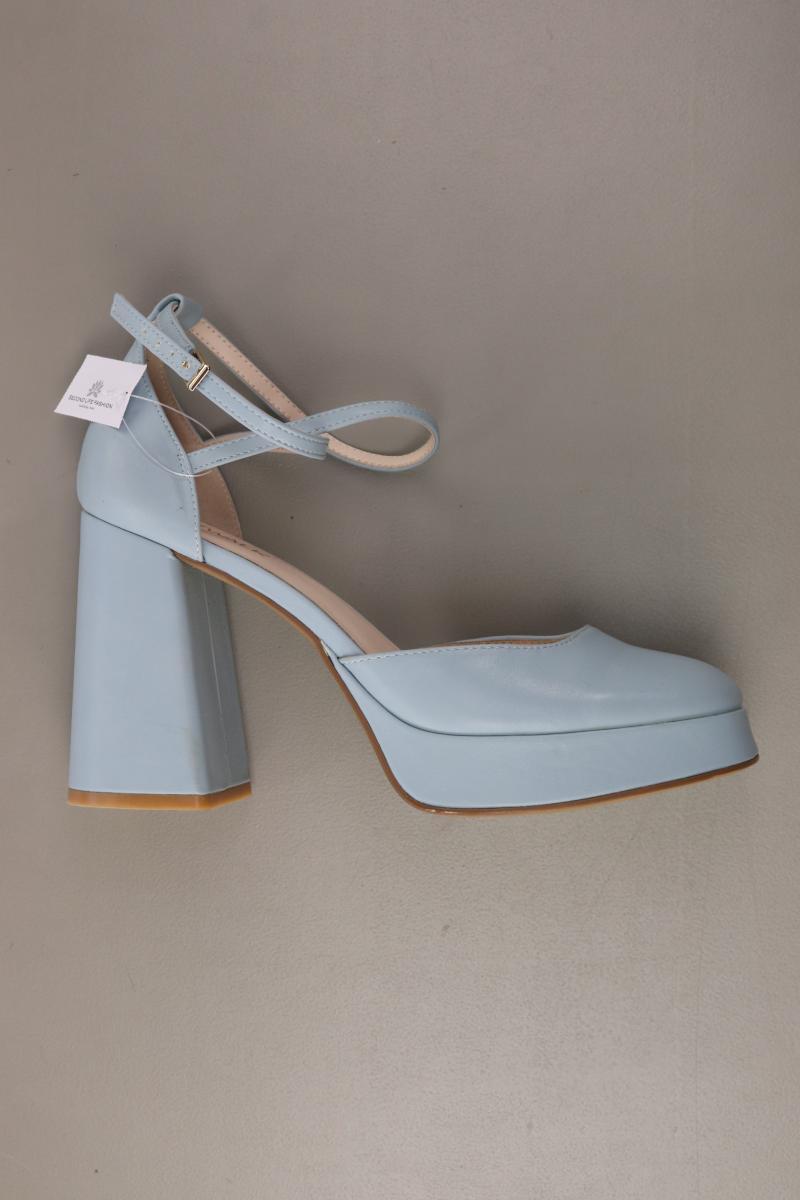 Catwalk Pumps Gr. 40 blau aus Kunstleder