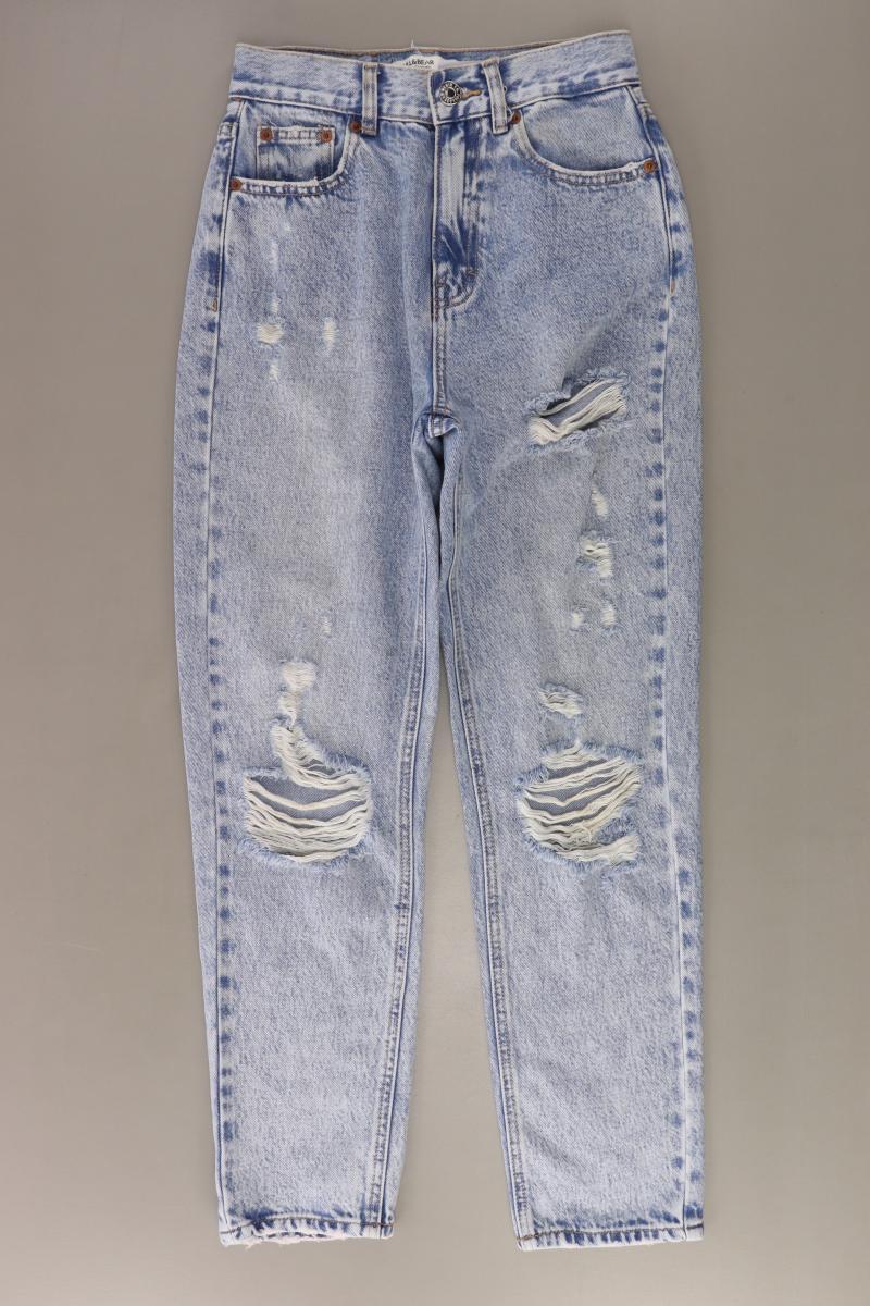 Pull&Bear Mom Jeans Gr. 34 blau aus Baumwolle