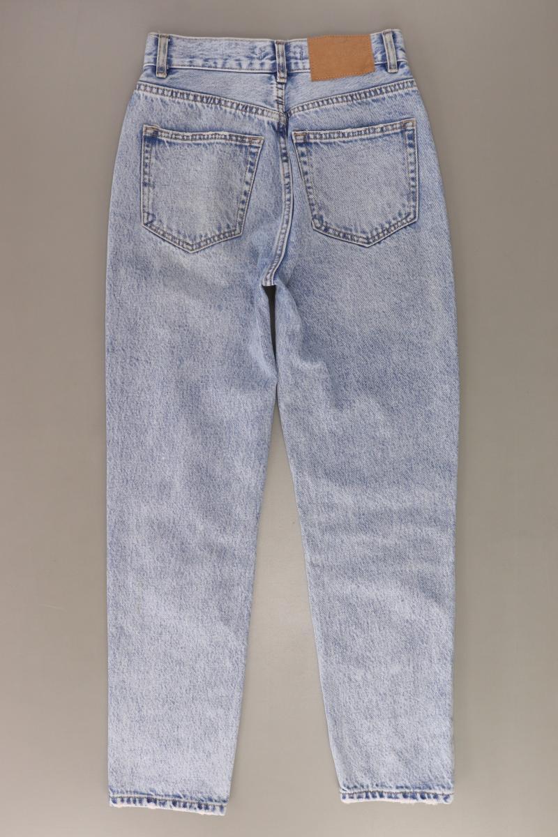 Pull&Bear Mom Jeans Gr. 34 blau aus Baumwolle