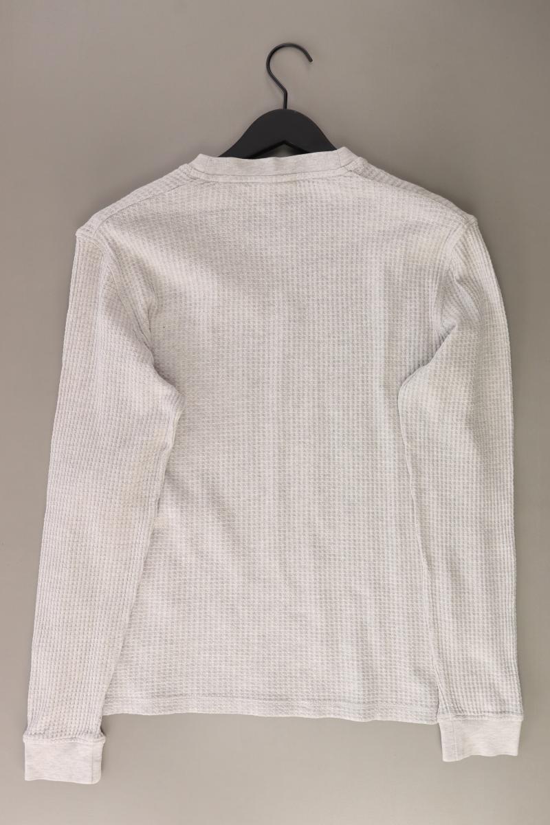 s.Oliver Feinstrickpullover für Herren Gr. M grau aus Baumwolle