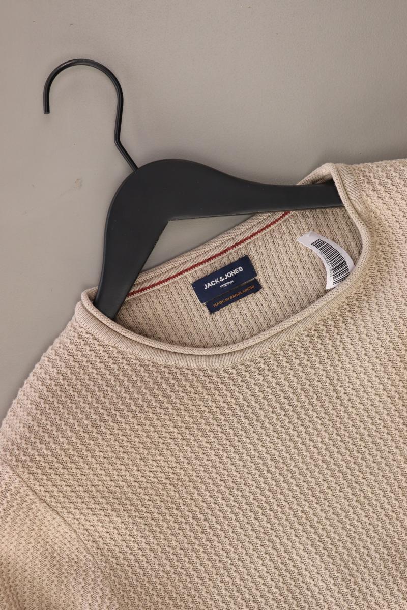 Jack & Jones Feinstrickpullover für Herren Gr. M braun aus Baumwolle