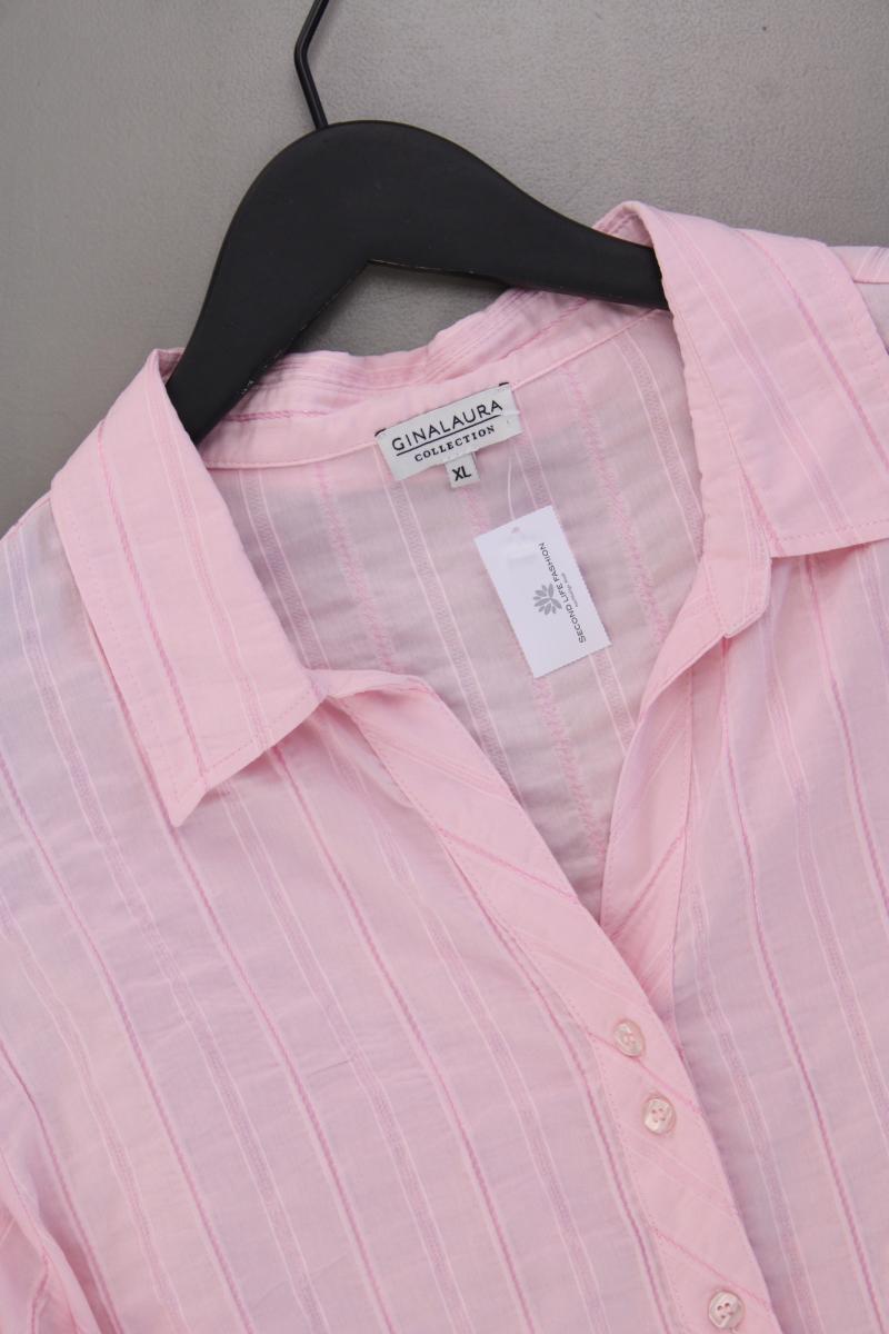 Gina Laura Classic Bluse Gr. XL 3/4 Ärmel rosa aus Baumwolle