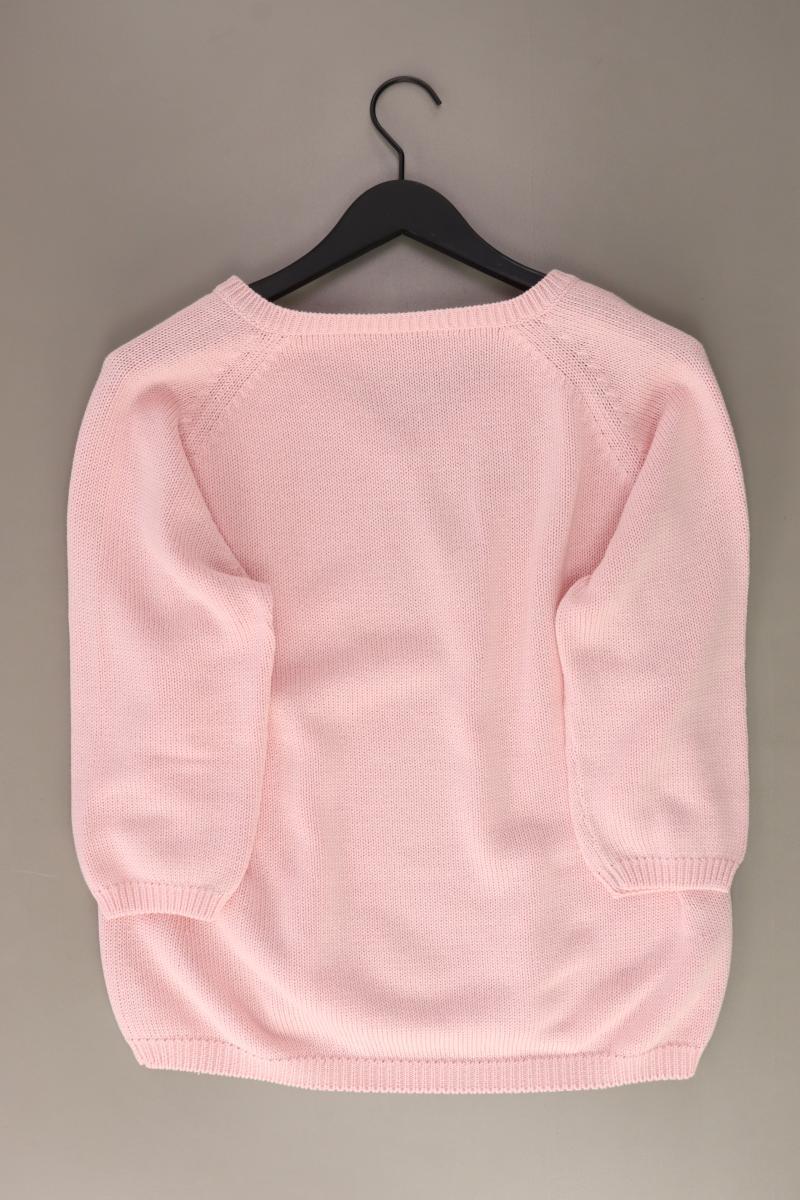 Basler Grobstrickpullover Gr. 46 rosa aus Baumwolle