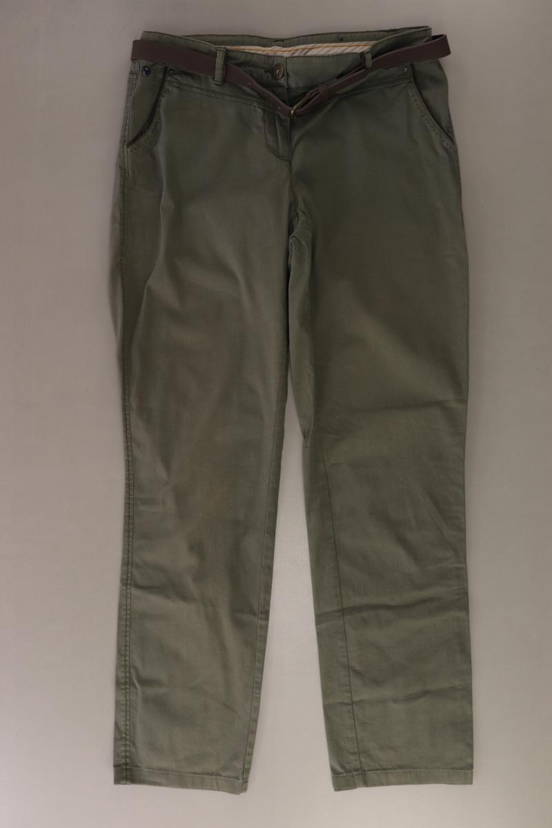 Cecil Hose Gr. W27 mit Gürtel olivgrün aus Baumwolle