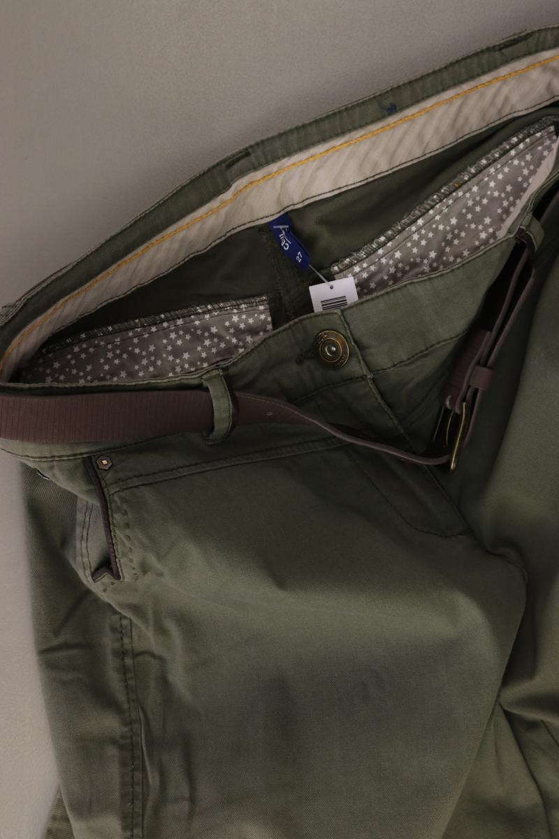Cecil Hose Gr. W27 mit Gürtel olivgrün aus Baumwolle
