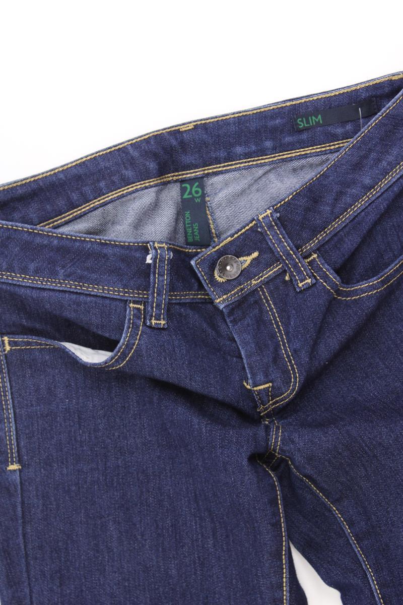 Benetton Skinny Jeans Gr. W26 neuwertig blau aus Baumwolle