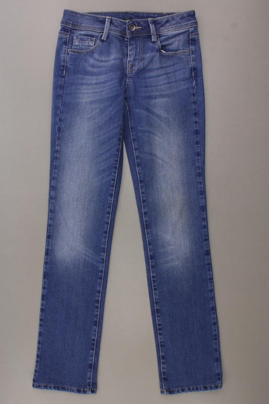 Benetton Straight Jeans Gr. W26 blau aus Baumwolle