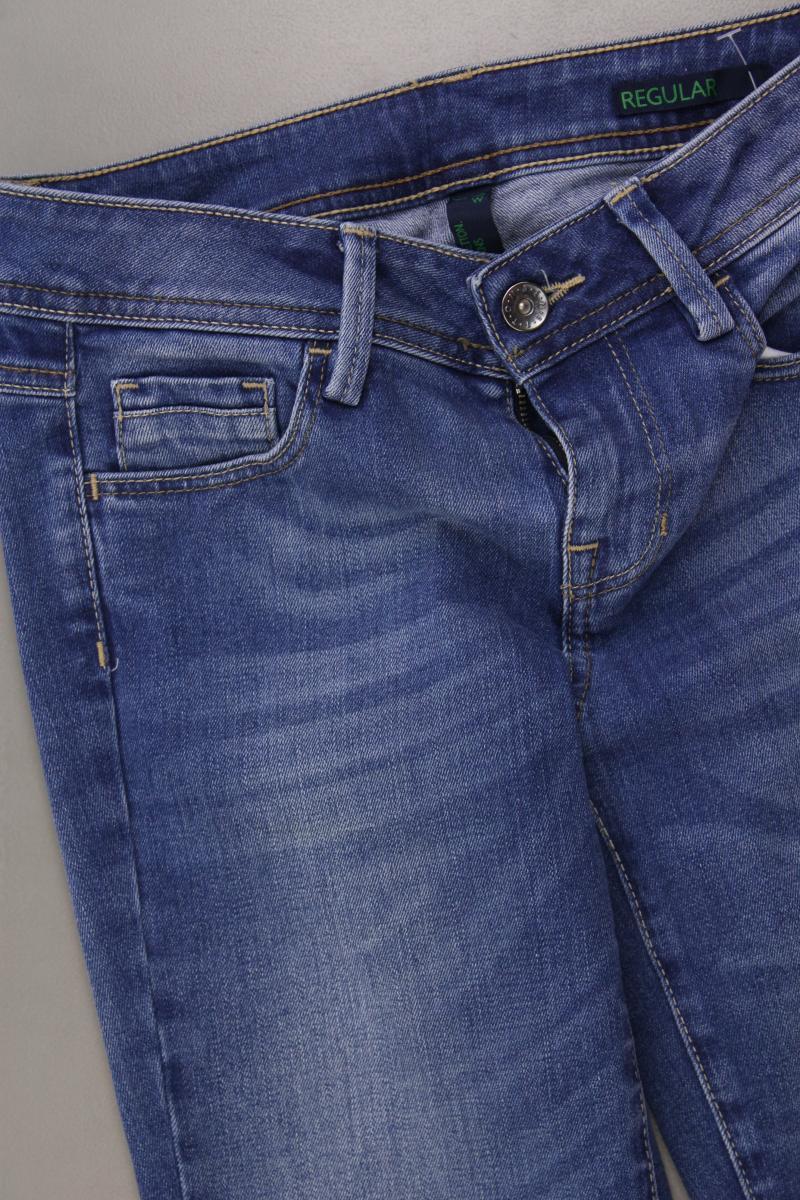 Benetton Straight Jeans Gr. W26 blau aus Baumwolle