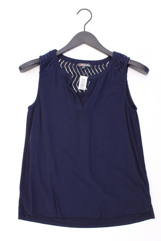 Street One Ärmellose Bluse Gr. 36 blau aus Viskose