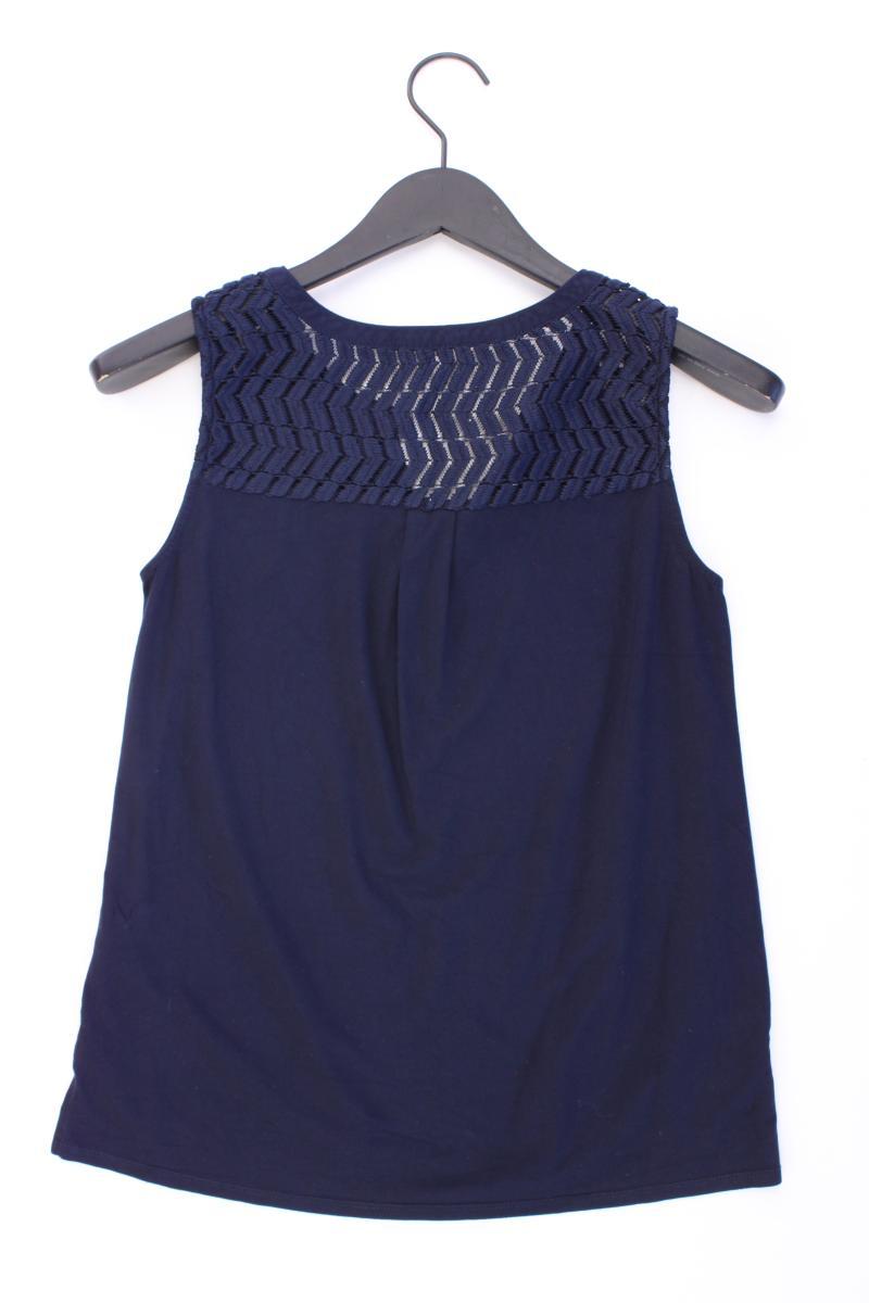 Street One Ärmellose Bluse Gr. 36 blau aus Viskose