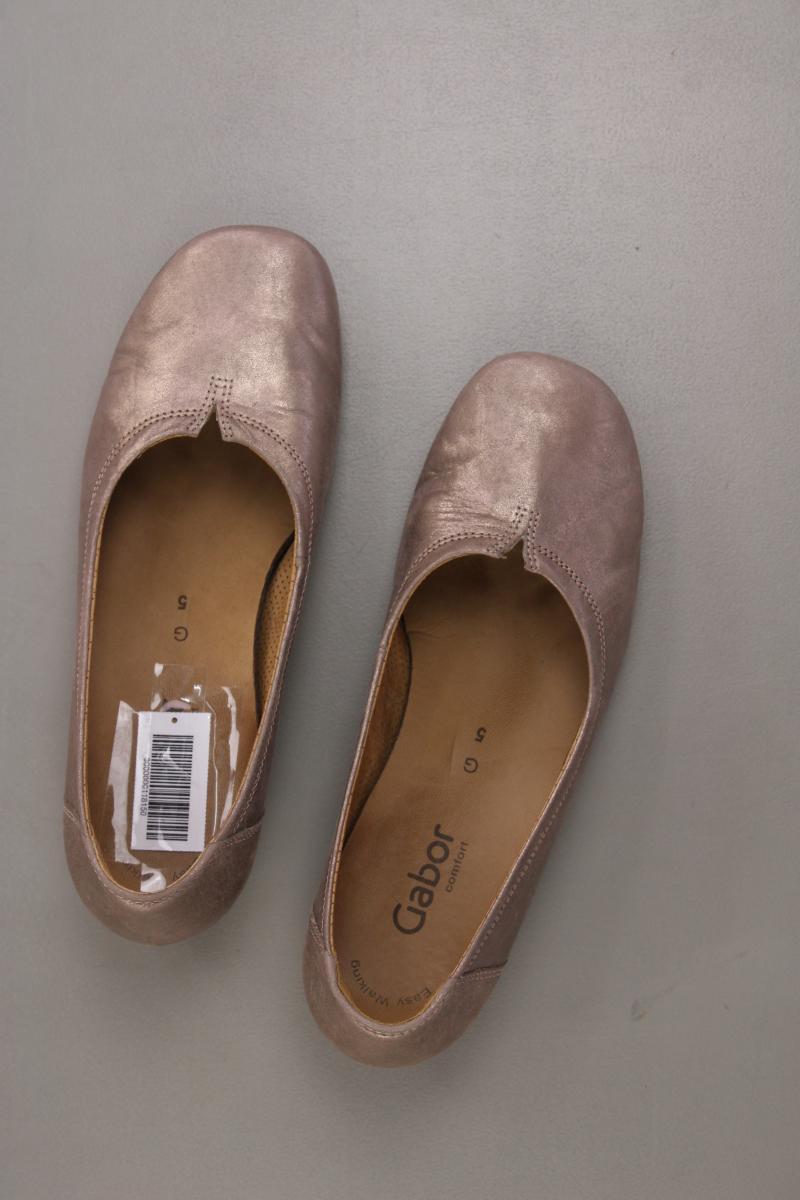 Gabor Ballerinas Gr. 38 gold aus Leder