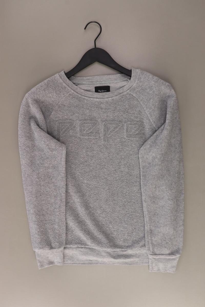 Pepe Jeans Feinstrickpullover Gr. S grau aus Baumwolle