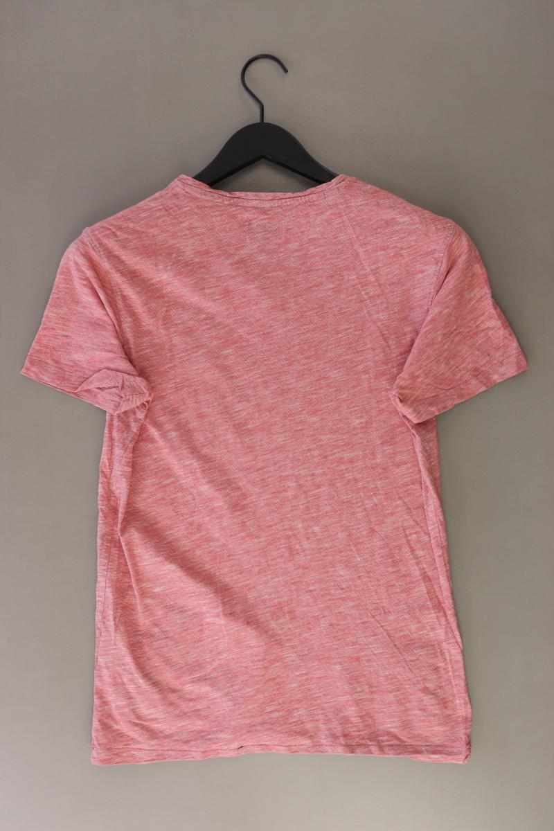 Selected Homme T-Shirt für Herren Gr. M Kurzarm rot aus Baumwolle