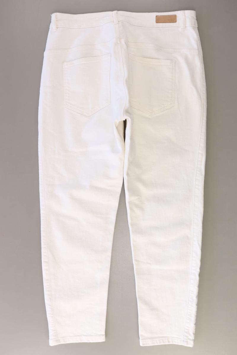 Oui Straight Jeans Gr. 42 weiß aus Baumwolle