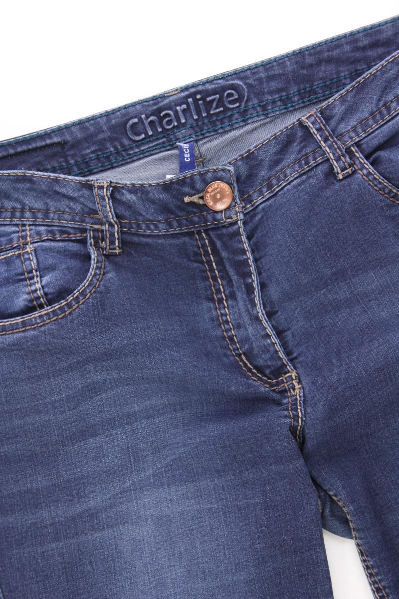 Cecil Straight Jeans Gr. W31 blau aus Baumwolle