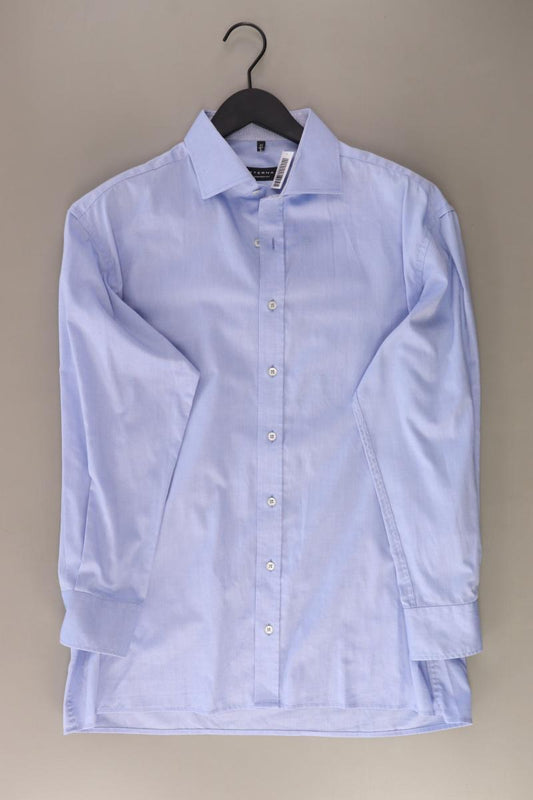 Eterna Langarmhemd für Herren Gr. Hemdgröße 42 blau aus Baumwolle