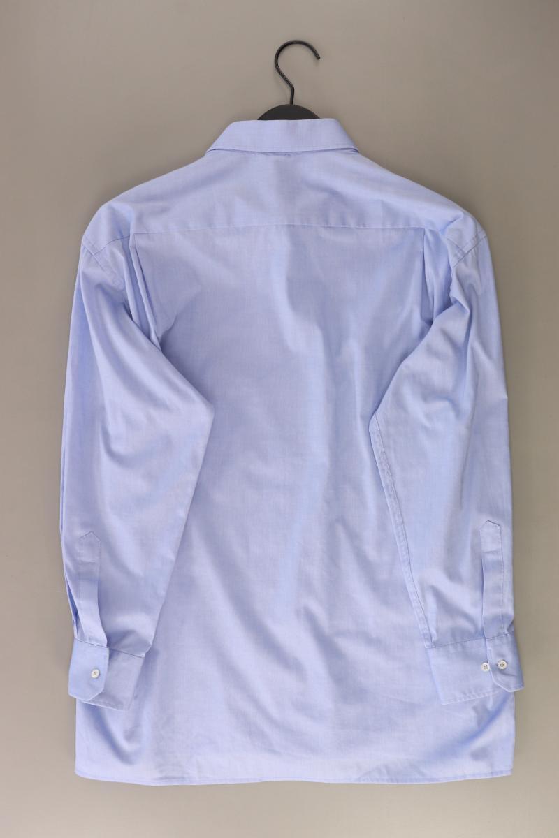 Eterna Langarmhemd für Herren Gr. Hemdgröße 42 blau aus Baumwolle