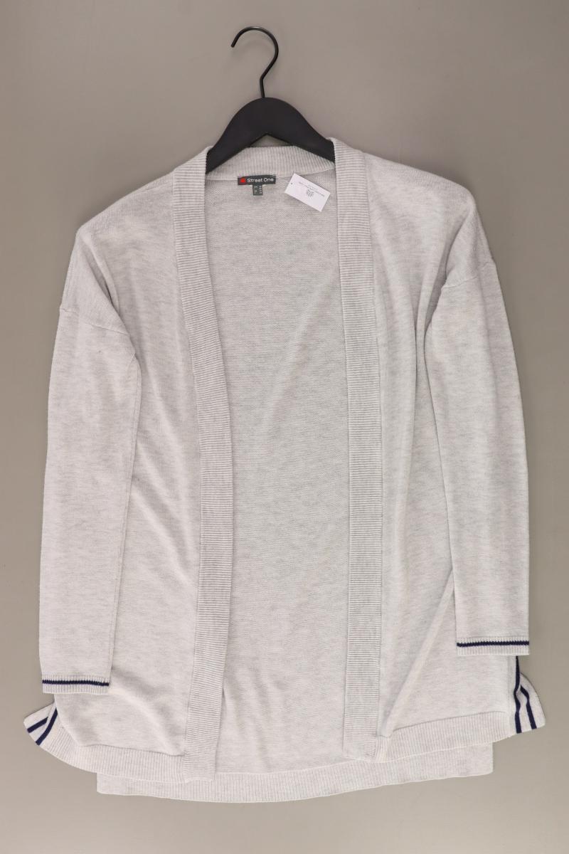 Street One Strickjacke Gr. 36 Langarm grau