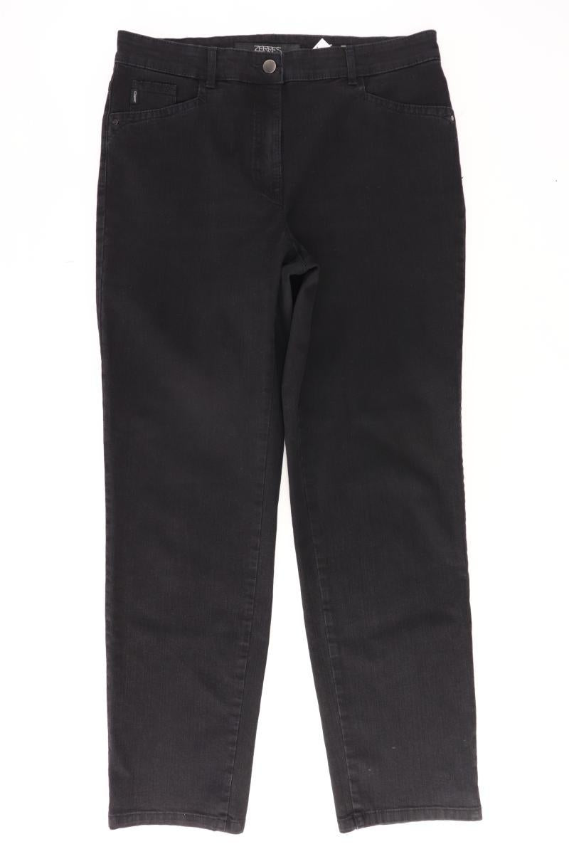 Zerres Straight Jeans Gr. Kurzgröße 42 schwarz aus Baumwolle