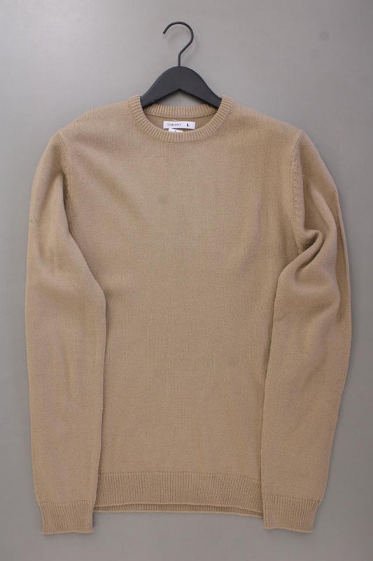 TERRANOVA Feinstrickpullover für Herren Gr. L neuwertig braun aus Polyacryl