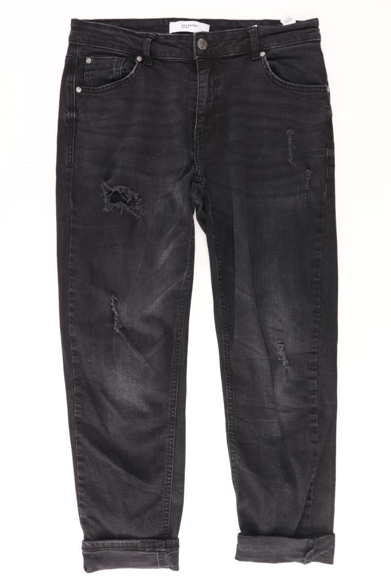 Reserved 7/8 Jeans Gr. 38 schwarz aus Baumwolle