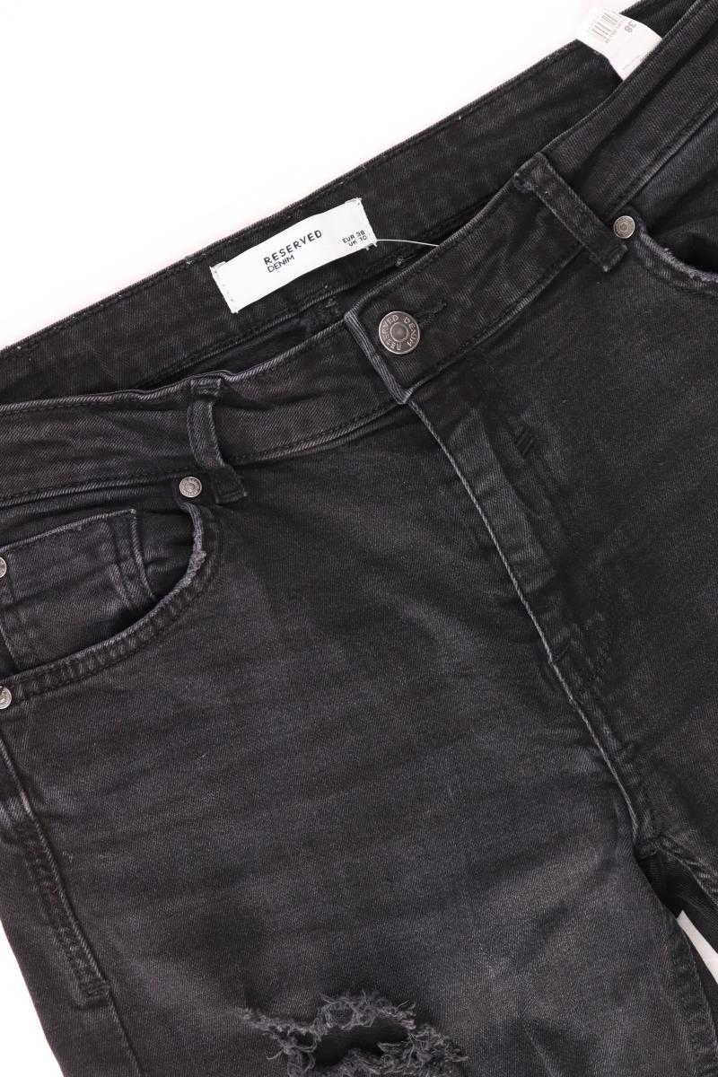 Reserved 7/8 Jeans Gr. 38 schwarz aus Baumwolle