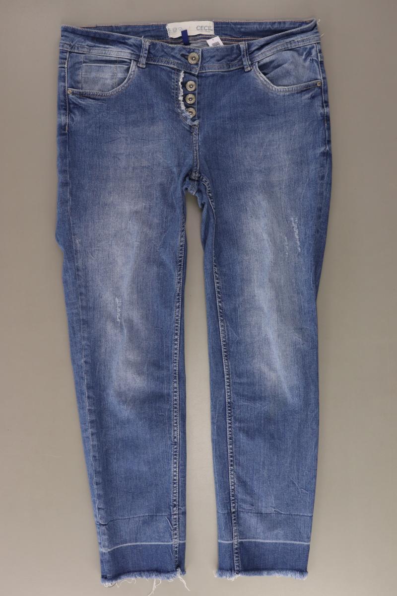 Cecil Straight Jeans Gr. W30 blau aus Baumwolle