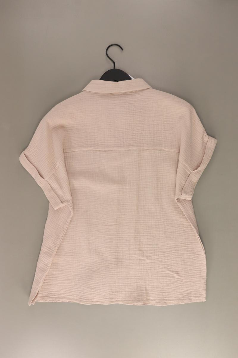 Soccx Kurzarmbluse Gr. M/L creme aus Baumwolle