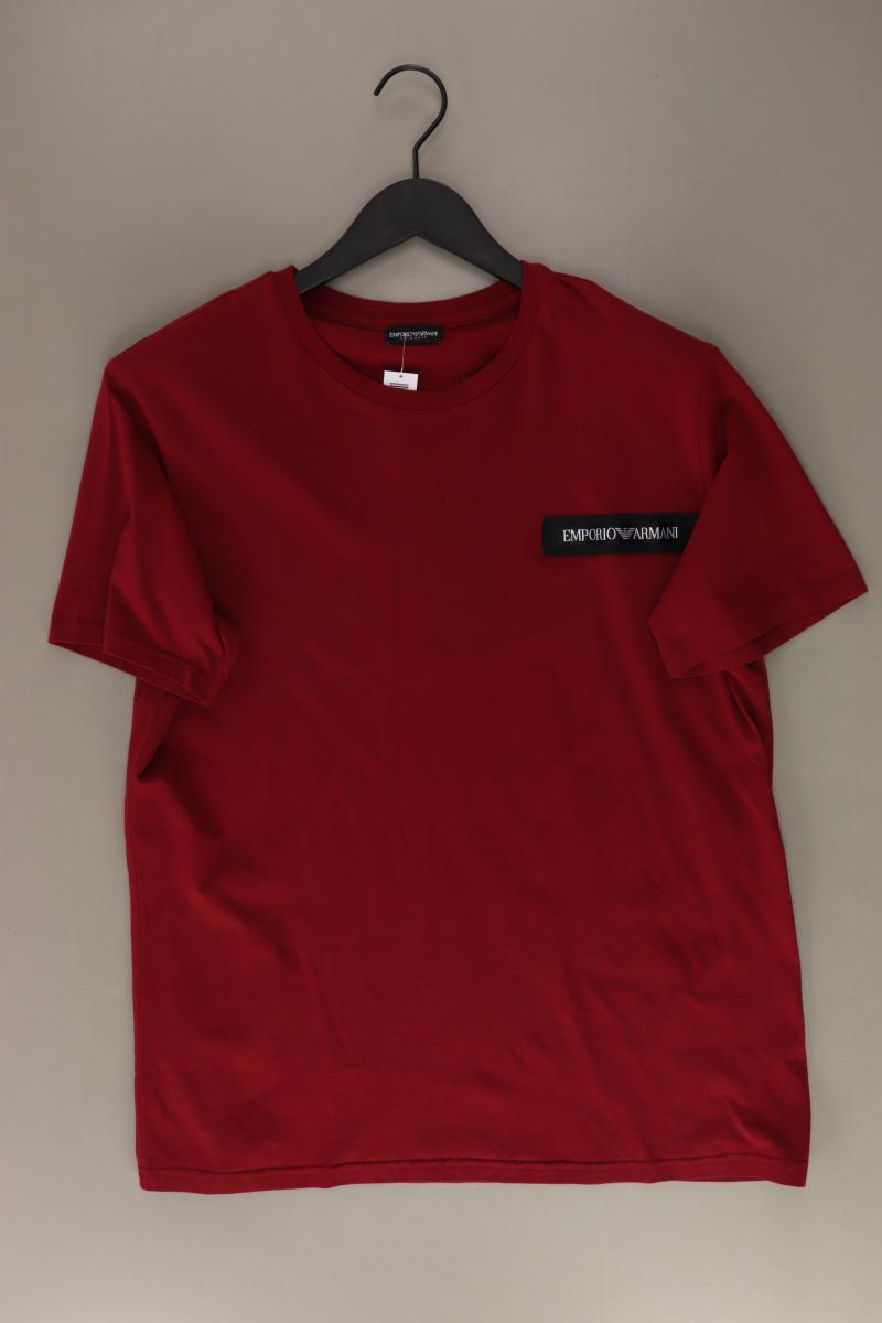 Emporio Armani T-Shirt für Herren Gr. XL Kurzarm rot