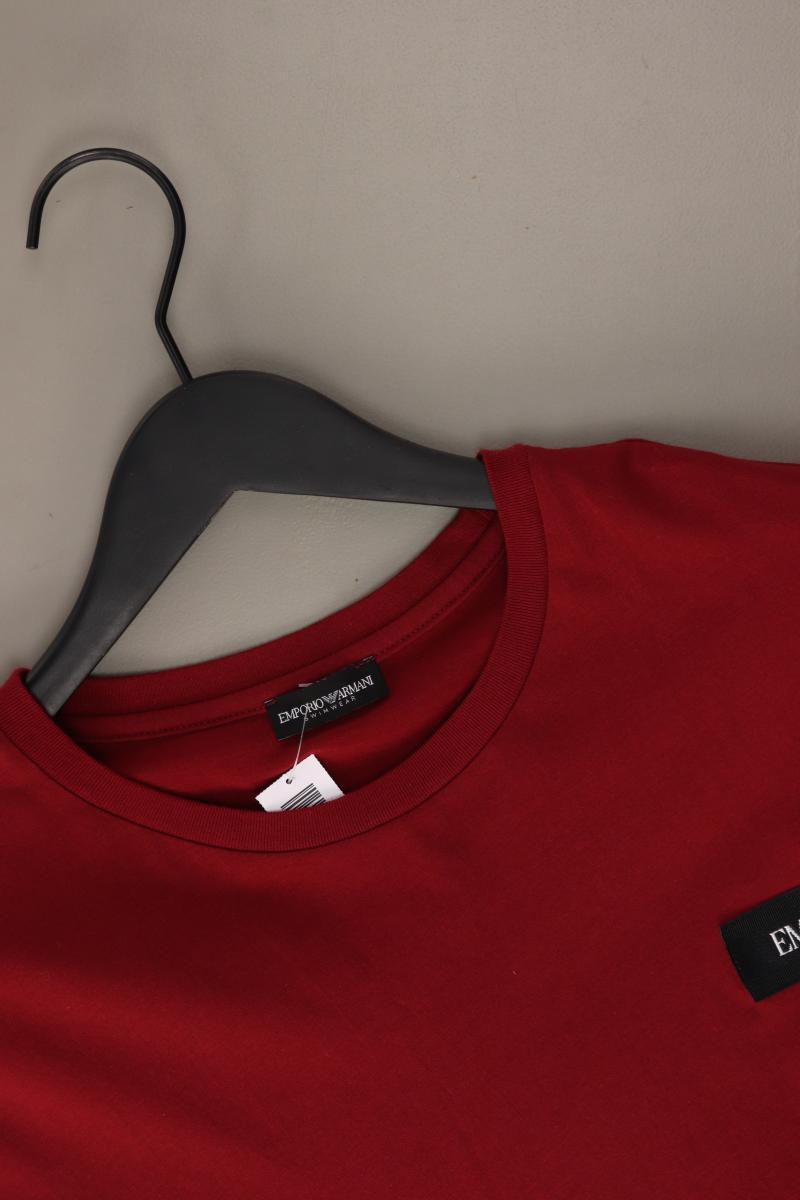 Emporio Armani T-Shirt für Herren Gr. XL Kurzarm rot